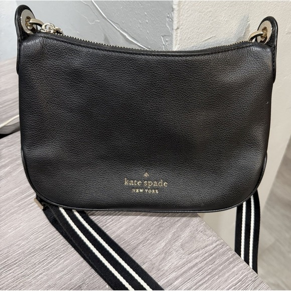 Kate Spade Rosie Women's Small Black Leather Crossbody Bag Adjustable Strap - Picture 9 of 11